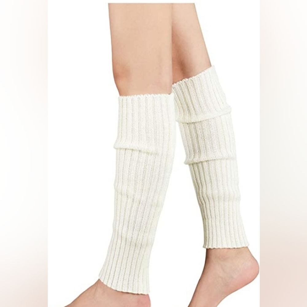 Cable Knit Leg Warmers - short